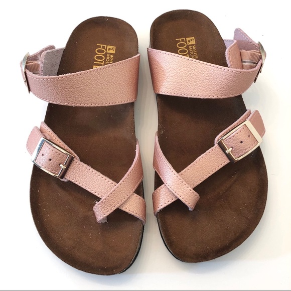 white mountain rose gold sandals
